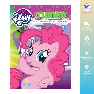 Sách - Tô Màu My Little Pony Jumbo Tô Màu Và Các Trò Chơi - Chọn Lẻ 8 Tập - Tân Việt Books