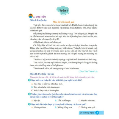 Sách - Ôn Hè Tiếng Việt 3 - Biên soạn theo chương trình GDPT mới (Kết Nối)