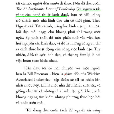 21 Phẩm Chất Vàng Của Nhà Lãnh Đạo (Tái Bản)