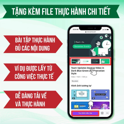 Sách Canva - Bộ 2 Cuốn Sách 21 Ngày Làm Chủ Thiết Kế Canva, Tặng Video Hướng Dẫn, Tặng Sách Canva Ai