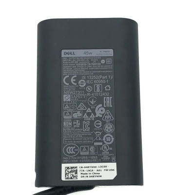 Sạc dành cho Laptop Dell Latitude 13 7370 Adapter 20V-2.25A Type-C hàng nhập khẩu.