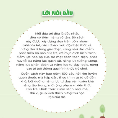 100 Câu Hỏi Phát Triển Trí Tuệ Cho Trẻ (ML)