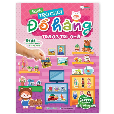 Sách - Trò Chơi Đồ Hàng Cho Bé Gái - Hơn 1000 Stickers - Sách Tương Tác Bóc Dán Sticker Cho Bé - Megabook