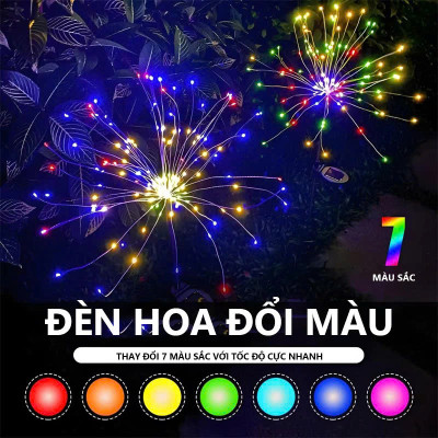 Đèn Năng Lượng Mặt Trời Trang Trí Hiệu Ứng Tạo Hình Hoa – 150 LED Siêu Đẹp, Siêu Sáng
