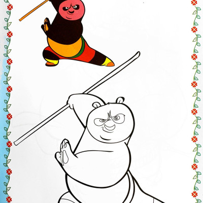 Tô Màu Babies 4 - Kungfu Panda