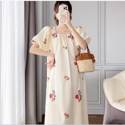 ĐẦM BẦU VÁY BẦU CÔNG SỞ CỔ VUÔNG DÁNG SUÔNG