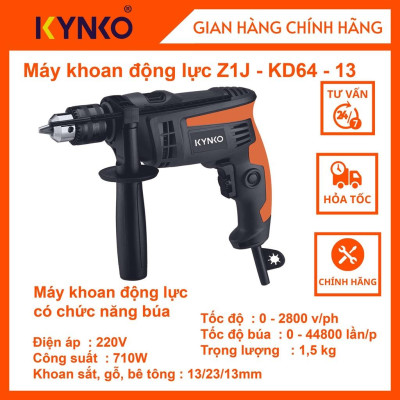Máy khoan động lực cầm tay chính hãng Kynko J1Z- KD64 -13 # 6641 siêu khỏe