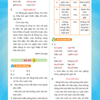 Phiếu Ôn Hè Tiếng Việt Lớp 3 - Hành Trang Vững Kiến Thức Lên Lớp 4 (MEGA)