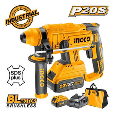 MÁY KHOAN BÊ TÔNG DÙNG PIN 1.5J (20V) INGCO CRHLI22012- HÀNG CHÍNH HÃNG