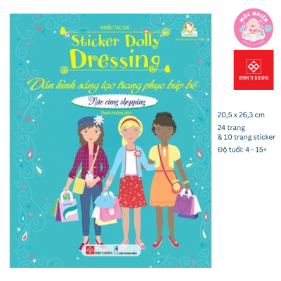 Sách Sticker Bóc Dán Quần Áo Búp Bê Cho Bé Gái - Sticker Dolly Dressing - Đinh Tị
