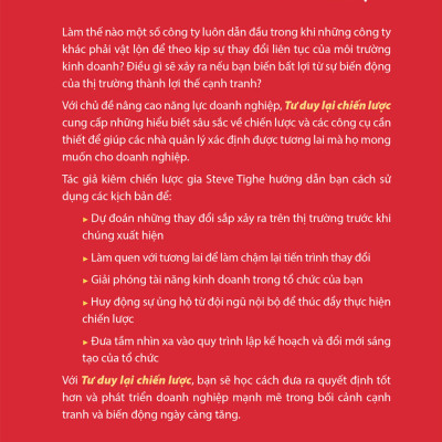 Rethinking strategy – Tư duy lại chiến lược - Tác giả Steve Tighe