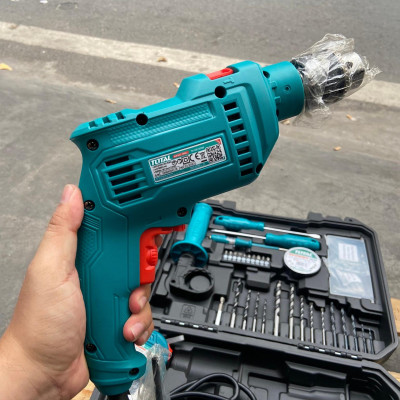 BỘ ĐỒ NGHỀ CÓ MÁY KHOAN BÚA 115 CHI TIẾT TOTAL THKTHP1152C - HÀNG CHÍNH HÃNG