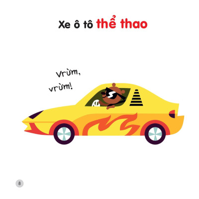 Sách 200 Từ Vựng Mẹ Cùng Con Học Nói - Các Phương Tiện Giao Thông Ngộ Nghĩnh