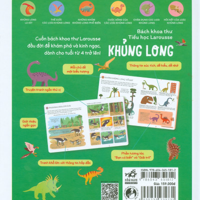 Bách Khoa Thư Tiểu Học Larousse - Khủng Long (Bìa cứng)