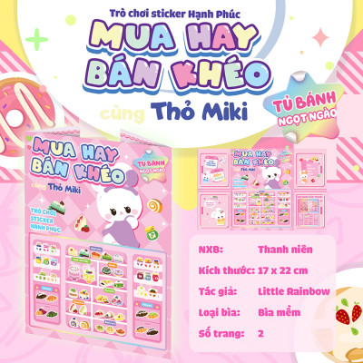 Mua hay bán khéo cùng thỏ Miki tủ bánh ngọt ngào (Hơn 60 stickers)