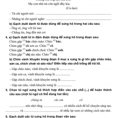 Vở Bài Tập Nâng Cao Từ Và Câu Lớp 5 (Dùng Chung Cho Các Bộ SGK Hiện Hành) - 