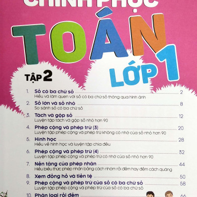 Tủ Sách Tư Duy Toán Học HQ - Chinh Phục Toán Lớp 1 Tập 2