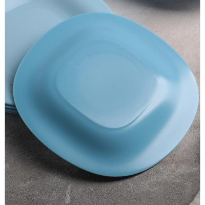 Set 04 đĩa thủy tinh đựng thực phẩm Carine Luminarc Light Blue (P4250*2 + P4126*2), dùng vi sóng