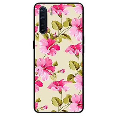 Ốp lưng dành cho Oppo Reno 3 / A91 - Reno 3 Pro - Reno 4 - Reno 4 Pro mẫu Hoa Bụt Hồng