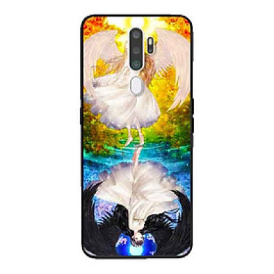 Ốp Lưng in cho Oppo A9 2020 Mẫu Thiên Thần Ác Quỷ - Hàng Chính Hãng