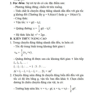 Sổ Tay Vật Lí Trung Học Phổ Thông (Lớp 10 - 11 - 12)