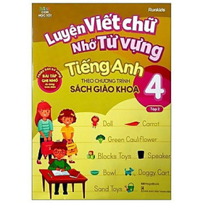 Sách - Luyện Viết Chữ Nhớ Từ Vựng Tiếng Anh Theo Chương Trình Sách Giáo Khoa Lớp 4 - Tập 2 - Megabook
