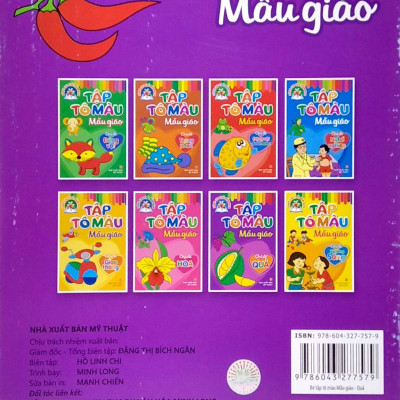 Dành Cho Trẻ Mầm Non - Tập Tô Màu Mẫu Giáo - Chủ Đề Quả (Tái Bản 2022)