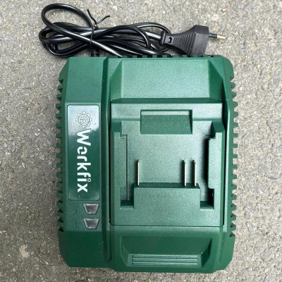 Sạc pin máy khoan - máy siết bulong - máy bắn vít Workfix chân sạc phổ thông, sạc nhanh 2.0A  - Sạc Đôi 2.5Ax2