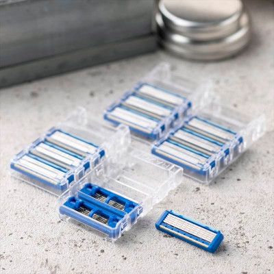 Lưỡi DaoThay Thế Dao Cạo Râu 5 Lưỡi Kép Kai Razor Axia 00614 (Set 4 Lưỡi Dao)