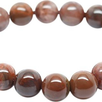 Vòng Gỗ Hóa Thạch Nâu Đỏ Ngọc Quý Gemstones VT88 (10mm)