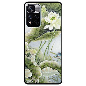 Ốp lưng dành cho Xiaomi Redmi Note 11 Pro 5G ( Bản Nội Địa ) - Sen Trắng Chú Chim
