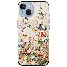 Ốp lưng dành cho Iphone 14 - 14 Plus - 14 Pro - 14 Pro Max - Hoa Bướm Lộc - Hàng Chính Hãng