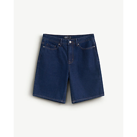 Quần short jean ( denim ) nam form Straight màu Xanh đậm và Xanh nhạt - ROUTINE 10F24DPS004 | LASTORE MENSWEAR