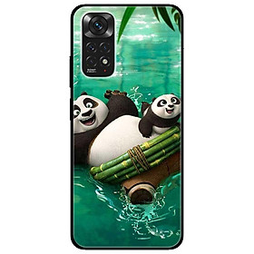 Ốp lưng dành cho Xiaomi Redmi Note 11 4G mẫu Gấu Trúc Nền Xanh