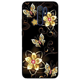 Ốp lưng dành cho Xiaomi Redmi 9 mẫu Bướm Hoa Vàng