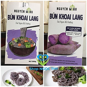 Bún khoai lang tím Nguyên Minh 300gr, bún/mì gạo nguyên cám ăn kiêng