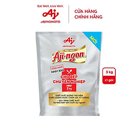 Gói Hạt Nêm Aji-ngon® Heo 3kg/Gói