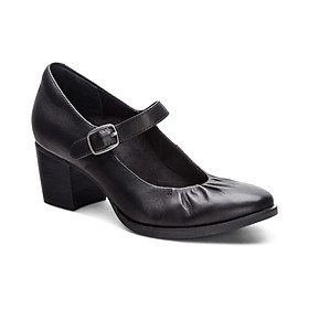 Giày cao gót sức khỏe nữ Aetrex Sara Black - Giày bít gót cao 6p, đế đệm giảm đau chân
