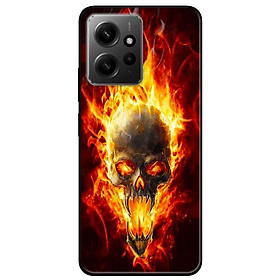 Ốp lưng cho Redmi Note 11 4G - Redmi Note 12 - Redmi Note 12 Pro - Redmi Note 12 Pro 5G - Quỷ Lửa - Hàng Chính Hãng