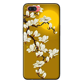 Ốp in cho OPPO A5 Hoa Trắng Nền Vàng - Hàng chính hãng