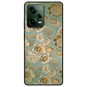 Ốp lưng dành cho Redmi Note 12 - Redmi Note 12 Pro 4G - Redmi Note 12 Pro 5G - Hoa Chim Nền Xanh - Hàng Chính Hãng