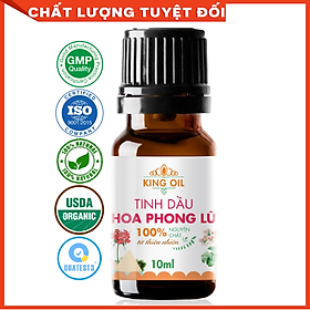 Tinh dầu Hoa Phong Lữ nguyên chất 100% từ thiên nhiên, xông phòng, khử mùi, thơm phòng, đuổi muỗi, thư giản - KingOil