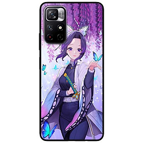 Ốp lưng dành cho Xiaomi Redmi Note 11 5G - Redmi Note 11T - Redmi Note 11S mẫu Anime Cô Gái Shinobu Kimetsu Và Bướm