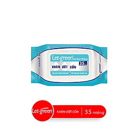 Khăn Ướt Cồn LET-GREEN 35 Miếng/Bao
