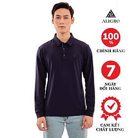 Áo Thun Nam Dài Tay Aligro Chất Liệu Cotton Cao Cấp, Siêu Mềm Mại, Dày Dặn, Cực Dễ Chịu, Thấm Hút Tốt ALGAPD055
