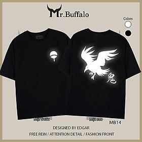 Áo Tay Lỡ Phản Quang Quạ Itachi Naruto Mr.Buffalo unisex form rộng có big size MB14