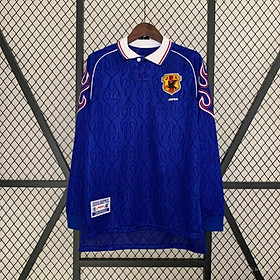 Áo Bóng Đá Retro Tuyển Nhật Bản 1998 Dài Tay - Sân Nhà bản cao cấp vải Cotton Polyester