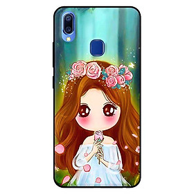 Ốp lưng in cho Vivo Y95 mẫu Anime Cô Gái Cầm Hoa Hồng - Hàng chính hãng