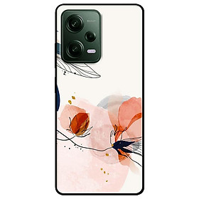 Ốp lưng dành cho Redmi Note 12 - Redmi Note 12 Pro 4G - Redmi Note 12 Pro 5G - Hoa Loang Nền Trắng - Hàng Chính Hãng
