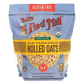 Yến mạch hữu cơ cán vừa không chứa  Gluten Bob